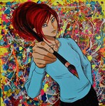 Appetite for art 2 (technique mixte-40x40cm)